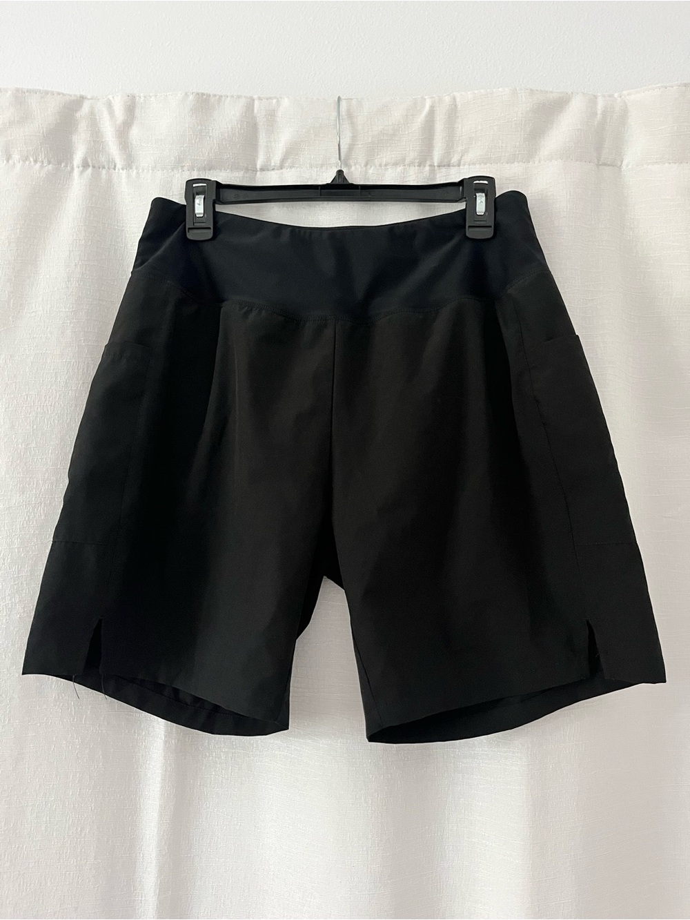 Baleaf Black Women's Athletic Shorts with Side Pockets